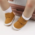 thumbnail image 2 of hirigin Baby Boys First Walking Shoes Solid Color Anti-Slip Soft PU Leather Sneakers for Infant Toddler, 2 of 7