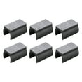 thumbnail image 1 of 6pcs Cubierta para Patas de Silla con Almohadilla de Fieltro, Protectores de Piso para Tubos de Silla en Forma de U, Ajuste para Patas Metálicas de 22 mm de Diámetro, Negro, 1 of 6