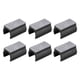 thumbnail image 1 of 6pcs Cubierta para Patas de Silla con Almohadilla de Fieltro, Protectores de Piso para Tubos de Silla en Forma de U, Ajuste para Patas Metálicas de 22 mm de Diámetro, Negro, 1 of 6