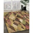 thumbnail image 3 of Ahgly Company Machine Washable Indoor Rectangle Transitional GoldenRod Gold Area Rugs, 2' x 4', 3 of 7