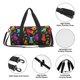 thumbnail image 4 of Balery Colorful Cats Bolsa de Gimnasio para Mujeres y Hombres, Bolsa de Viaje Impermeable, Bolsa de Fin de Semana con Compartimento para Zapatos y Bolsillo Húmedo, 4 of 6