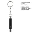 thumbnail image 7 of Soumake UV Flashlight Keychain Mini Battery Operated Portable Multifunctional Anti-fake Money Detection Metal Black Lamp Torch Key Ring Backpack Supplies, 7 of 7