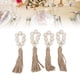 thumbnail image 5 of Servilleteros de mesa ANGGREK de Cuentas de Madera 4 Piezas Decorativas Con Borlas, 5 of 8