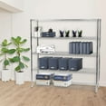 thumbnail image 3 of Shelving Inc. 14" d x 60" w x 64" h Chrome Wire Shelving with 5 Tier Shelves, Weight Capacity 800lbs Per Shelf, 3 of 8