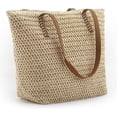 thumbnail image 3 of JUYGO Lightweight Straw Bag, Straw Beach Bag for Women, Large Woven Summer Tote Handbag Shoulder Bag for Outdoor Vacation, 3 of 6