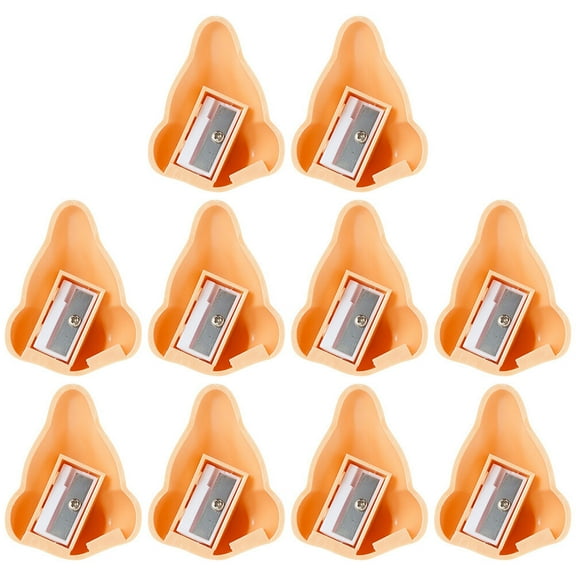 Masteelf 20 pcs  Creative Double Hole Pencil Sharpeners Student Nose Shaped Sharpeners