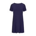thumbnail image 5 of Patlollav Women Tees Under $10,Tops for Women Casual Solid Color Short-Sleeve Blouses V-Neck Shirts, 5 of 6
