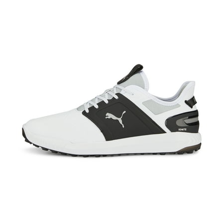 

Puma Ignite Elevate Wide Golf Shoes 37634906 -Puma White/Puma Black/Metallic Silver - 12