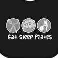 thumbnail image 4 of Inktastic Eat Sleep Pilates Girls Baby Bib, 4 of 4