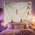 thumbnail image 2 of Ocean Waves Leisurely with Beach Sand Transitions Smoothly, Mystical Fantasy for Space Lovers, Galaxy Room Decor, Housewarming Gift, Tapestry Wall Hanging for Bedroom and Dorm, 2 of 7
