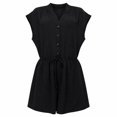 thumbnail image 1 of Vestido George para Mujer, Escote V Negro Talla Ch, 1 of 4