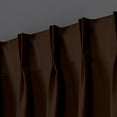 thumbnail image 2 of Homi Drapes 100% Blackout Curtain Triple Pinch Pleat Thermal Insulated Room Darkening Spill Proof Machine Washable Window Treatment Hevy Weighted Memory Shaped Panels (1 Panel, 42x84, Cocoa Brown), 2 of 8