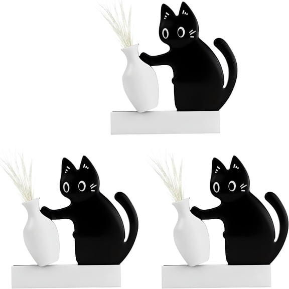 HBMYN 3Pcs Cat Whisker Holder Acrylic Cat Whisker Keepsake Vase Refrigerator Magnets,Pet Memorial Decor,Cats Fur Keepsake,Cats Lover Gift for Home & Kitchen