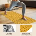 thumbnail image 4 of 74x26 Inch Yoga Towel, Sweat Absorbent Non-Slip Mat for Hot Yoga, Pilates & Fitness,Macaroni Yellow Line Monochrome Pattern, 4 of 5