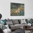 thumbnail image 3 of French Painter Claude Monet Garden at Giverny Poster Painting On Canvas Wall Art Poster Scroll Picture Print Living Room Walls Decor Home Posters 20x20inch(50x50cm), 3 of 5