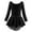 Black, variant on Gyratedream Girls Ballet Skirted Leotards Long Sleeve Sparkle Dance Dress Toddler Ballerina Dress Outfits