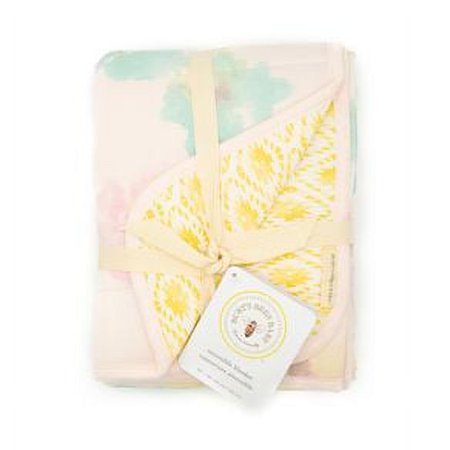 UPC: 0843474132453 | Burt s Bees Morning Glory Reversible Jersey Swaddle Blanket Blossom Hanger