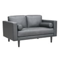 thumbnail image 5 of Naomi Home Marisa Top Grain Genuine Leather Mid-Century Sofa Set of 2-Color: Gray, Set: Chair/Loveseat, 5 of 11