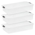thumbnail image 1 of IRIS Bacs de Rangement en Plastique de 47 L avec Couvercles, Contenants de Rangement Empilables, Bacs, Lot de 3, 1 of 10