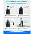 thumbnail image 3 of Alkaline Waterdrop Gravity-fed Water Filter System, Increase PH, with 4 Filters and Metal Spigot, King Tank Series, 2.25G, 3 of 6