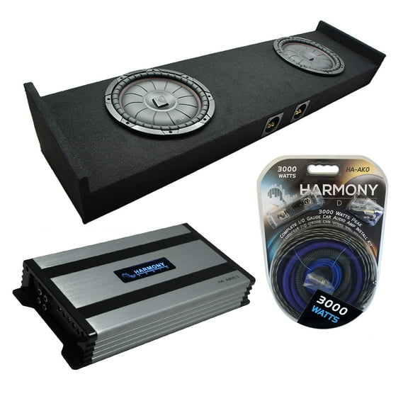 2015 - 2025 Ford F150 Super Crew Kicker CompVT CVT10 Dual 10" Sub Box HA-A800.1