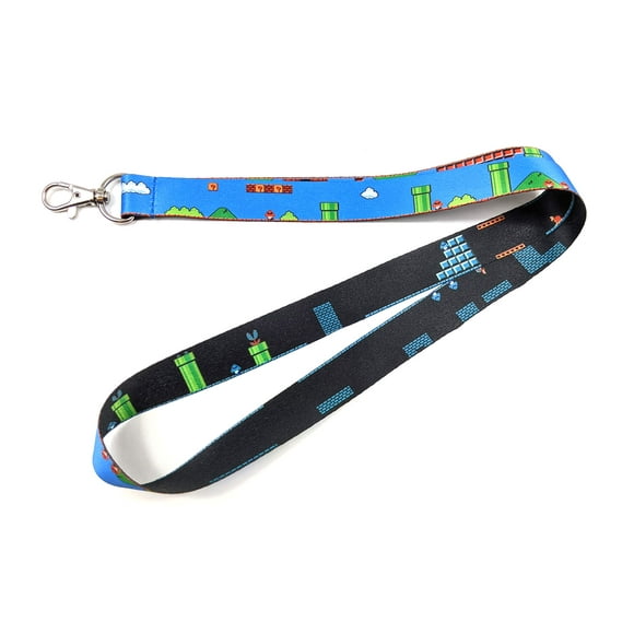 Tennada Mario Neck Lanyard with Claw Clasp | Key Holder, Card Holder, Whistle Holder |