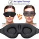 thumbnail image 4 of ER Antifaz para dormir 3D, nuevo antifaz para dormir para mujeres y hombres, continuación brillar Electrónica, 4 of 5