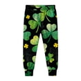 thumbnail image 5 of Auroural girls clothes sets outfits St. Patrick's Day Printed Long Sleeved Shirt And Pants Set For Boys And Girls, 5 of 9