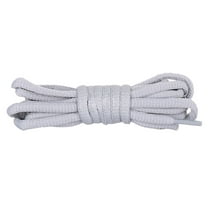 Santimon 2 Pairs Oval Cotton Shoelace for Canvas Sneakers Boots Athletic Shoes 59" Light Grey