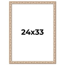 24x33 Frame White Real Wood Picture Frame Width 1.5 inches | Interior Frame Depth 0.5 inches |