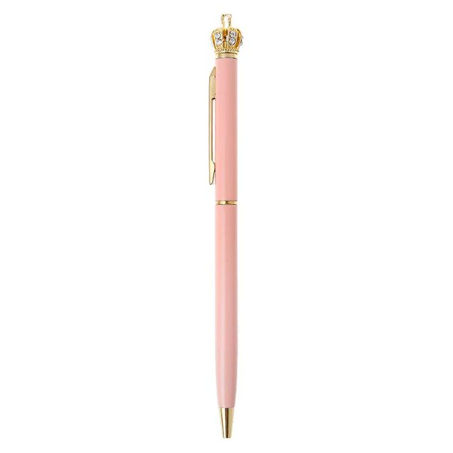 Bolígrafos lindos de la corona del diamante de Kawaii para la oficina de la escuela suministra estadísticas de escritura