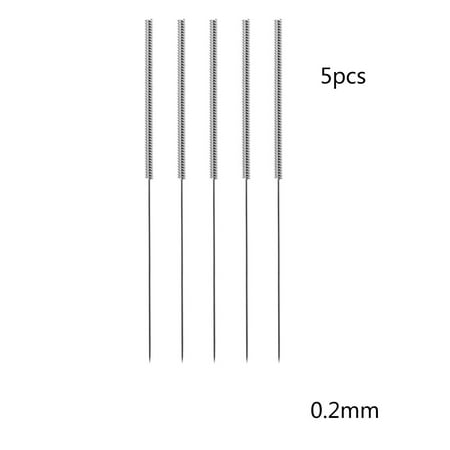 

5PCS 3D Printer Parts Stainless Steel Metal Nozzle Cleaning Needle Drill Bit 0.2mm-1mm for V6 J-head Hotend Nozzles