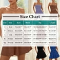 thumbnail image 3 of qolati Summer Rompers for Women 2025 Casual One-Piece Strapless Tube Top Sleeveless Skort Short Jumpsuit Beach Vacation Outfits, 3 of 9
