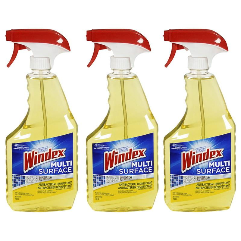 Windex Multi Surface Disinfectant Cleaner 765ml (Pack of 3) Walmart