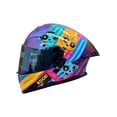 thumbnail image 4 of Casco Para Moto Abatible Kov Stark Ppg Rock Girl Morado, 4 of 5