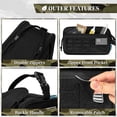 thumbnail image 4 of Pavilia Extra Large Tactical Toiletry Bag for Men, Hygiene Travel Bag, Military Dopp Kit, Water Resistant Molle Pouch, Mens Shaving Grooming Essentials, Bathroom Shower Small Organizer Case, Black, 4 of 9