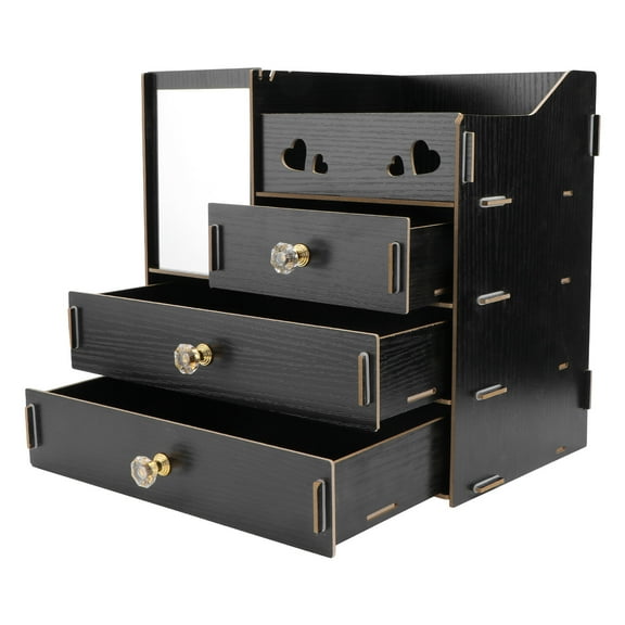 1pc Multifunctional Desktop Cosmetics Organizer with Storage Rack and Drawer