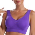 thumbnail image 7 of 3 Pack Sports Bras for Women Plus Size S-4X Wireless Push Up Bralettes Womens Casual Lightweight Pullover Workout Tshirts Underwear Bra Mothers Gifts, 7 of 7