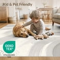 thumbnail image 4 of ODIKA 3'x5' Washable Throw Rug Under Plush Minimalist Sweeping Featuring Asymmetric Balance for Entryway, Kitchen, Mudroom, Stain Resistant, Low Profile, Non-Slip, 4 of 7