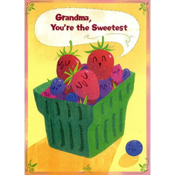 Designer Greetings Sweetest Fruit Cup: Grandma Mother's Day Card
