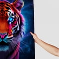 thumbnail image 2 of RKSupls Shower Curtain, Cosmic Neon Galaxy Tiger Polyester Shower Curtain with Hooks for Chic Elegant Home Bathtub Bathroom Decor Washable Curtains, 2 of 5