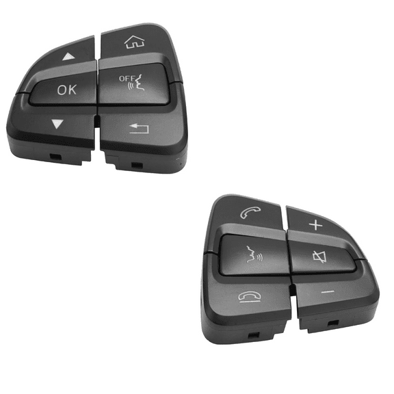 Replacement Steering Wheel Control Buttons For Mercedes Benz 2016-2019,Steering Pad Audio Cruise Remote Control Switch-black