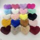 thumbnail image 2 of Nvzi Llavero de peluche con forma de corazón - 2 llaveros pequeños, anilla de acero inoxidable, llaveros de uso diario de 6 × 3,54 pulgadas, poliéster suave, apto para llavero de coche, azul claro, 2 of 5