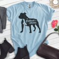 thumbnail image 2 of Pitbull Mama T-shirt, Unisex Women's Shirt, Pit Bull Terrier Owner, Best Dog Mama Gift, Heather Light Blue, 3X-Large, 2 of 6
