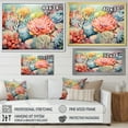 thumbnail image 4 of Designart "Joy In The World Of Colorful Coral Reefs I" Coastal Coral Under Water Floater Framed Wall Art Prints, 4 of 5