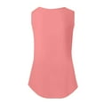 thumbnail image 7 of Tiqkatyck Tank Tops for Women Trendy Women's 2025 Chic Round Neck Short Sleeve Shirts 2D Printed Casual Loose Fit Vest Sleeveless Tunic Tops Summer Tops for Women Pink XL, 7 of 7