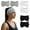 Two Black/White/Gray, variant on Headbands for Women, Non Silp Wide Hair Bands, Elastic Thick Head Bands, Stretchy Soft Sports Sweat Bands for Spa Workout Running Gym, Cotton Cloth Hair Accessories 6Pcs, Two Black/White/Gray