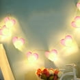 thumbnail image 4 of Valentine's Day Heart Lights 4.9ft 10LED Led Indoor Fairy Lights for Romantic Bedroom Decor for Wedding DIY Indoor Valentine Gift Decoration Rooms Weddings Birthdays and Holiday Celebrations,Pink, 4 of 9