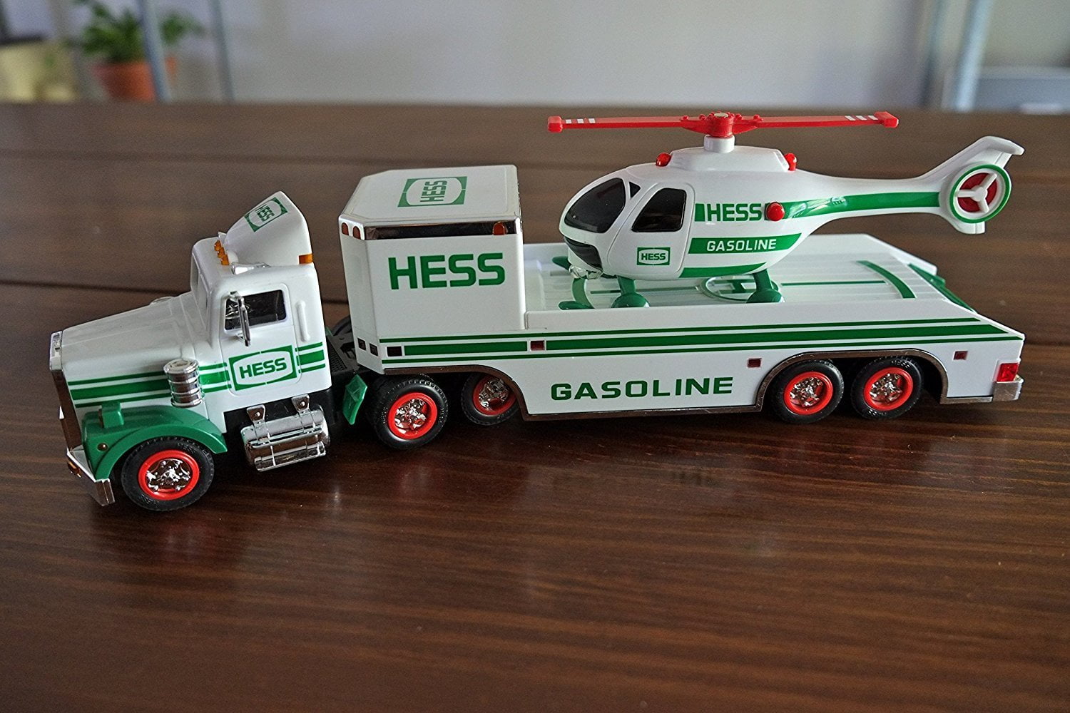 hess toy truck and helicopter 1995