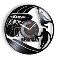 thumbnail image 1 of Baloncesto Reloj de pared Jugador de baloncesto Silueta Arte de la pared Disco de vinilo Reloj de pared Slam Dunk Baloncesto Decoración para el hogar Transporte ACTIVE Biensenido a ACTIVE, 1 of 5